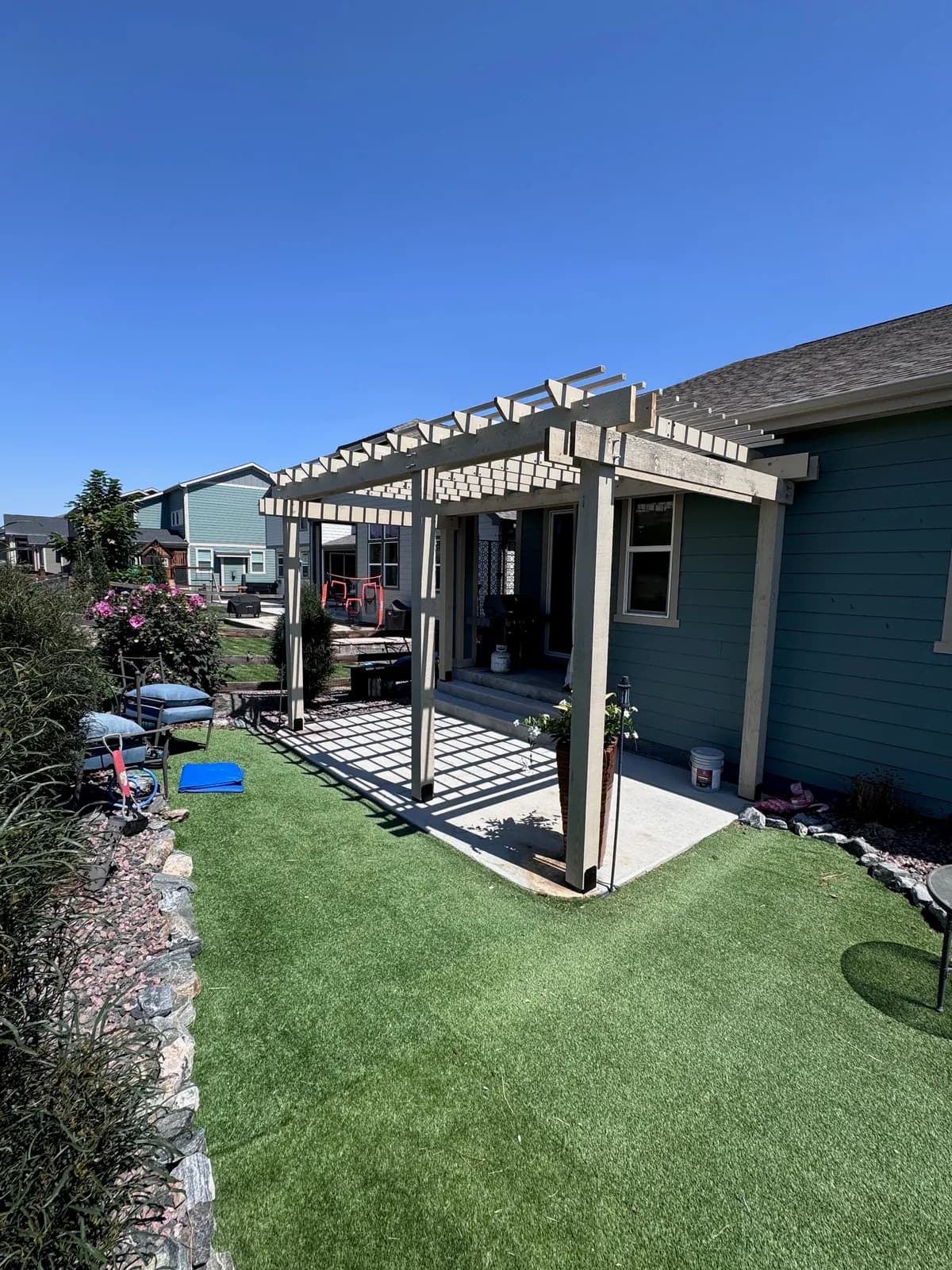 custom pergolas project by BK Construction