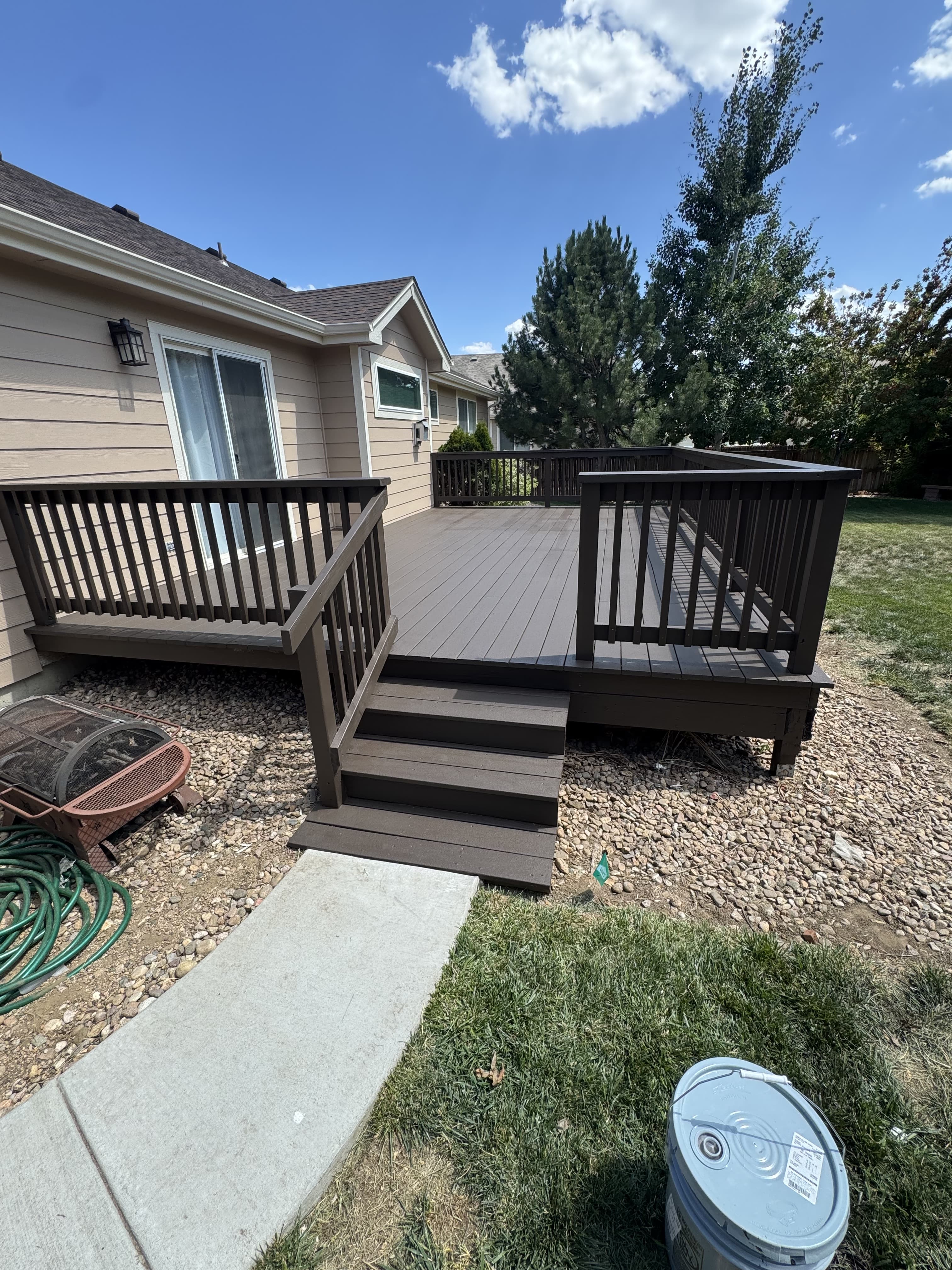 deck construction project by BK Construction